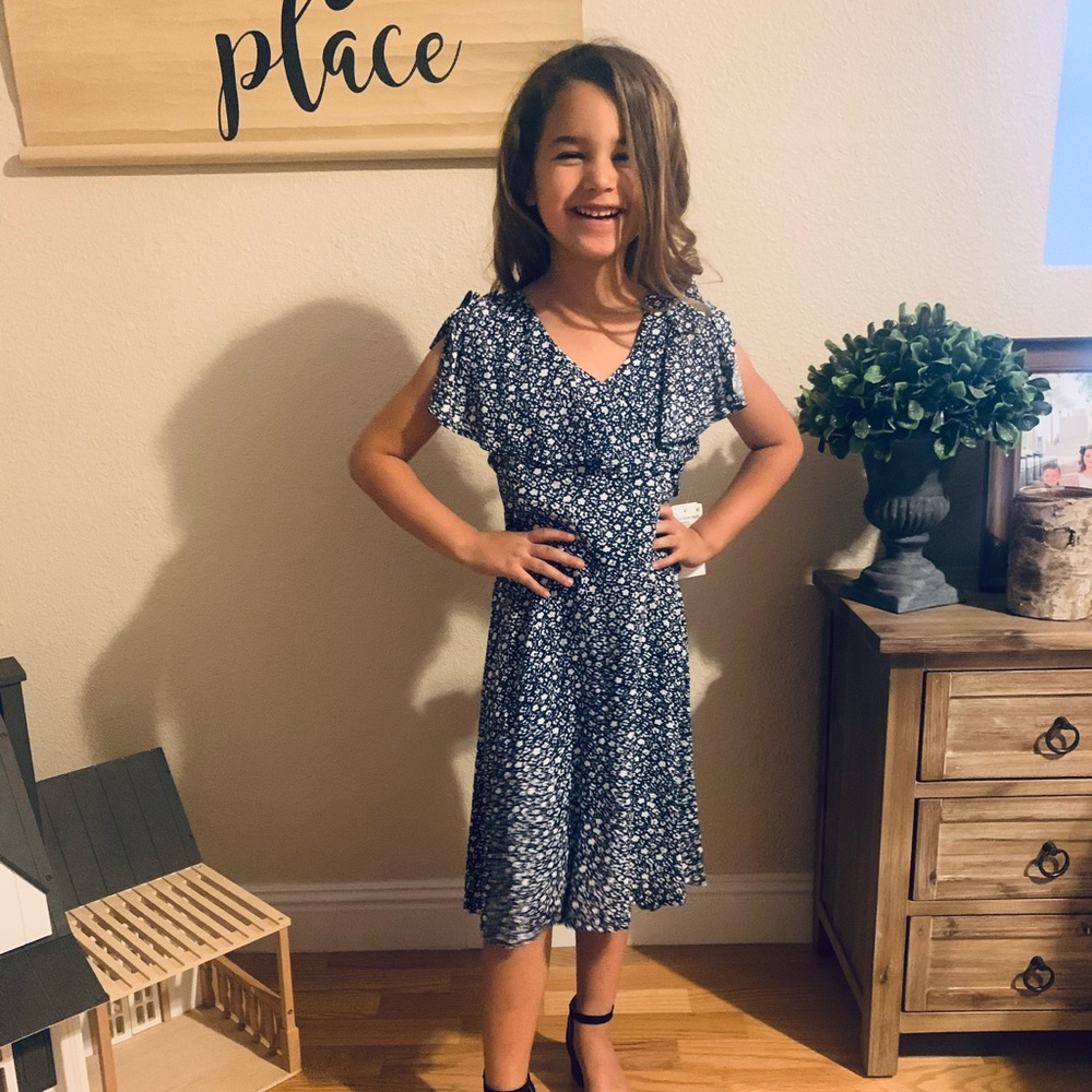 Blue floral summer dress!